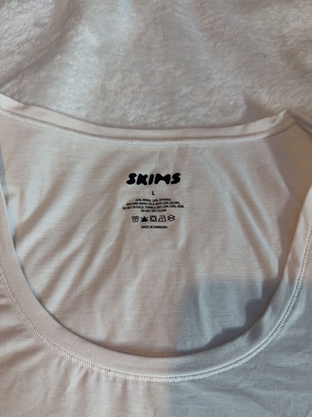SKIMS Men's Modal Tank Top White Size L 5