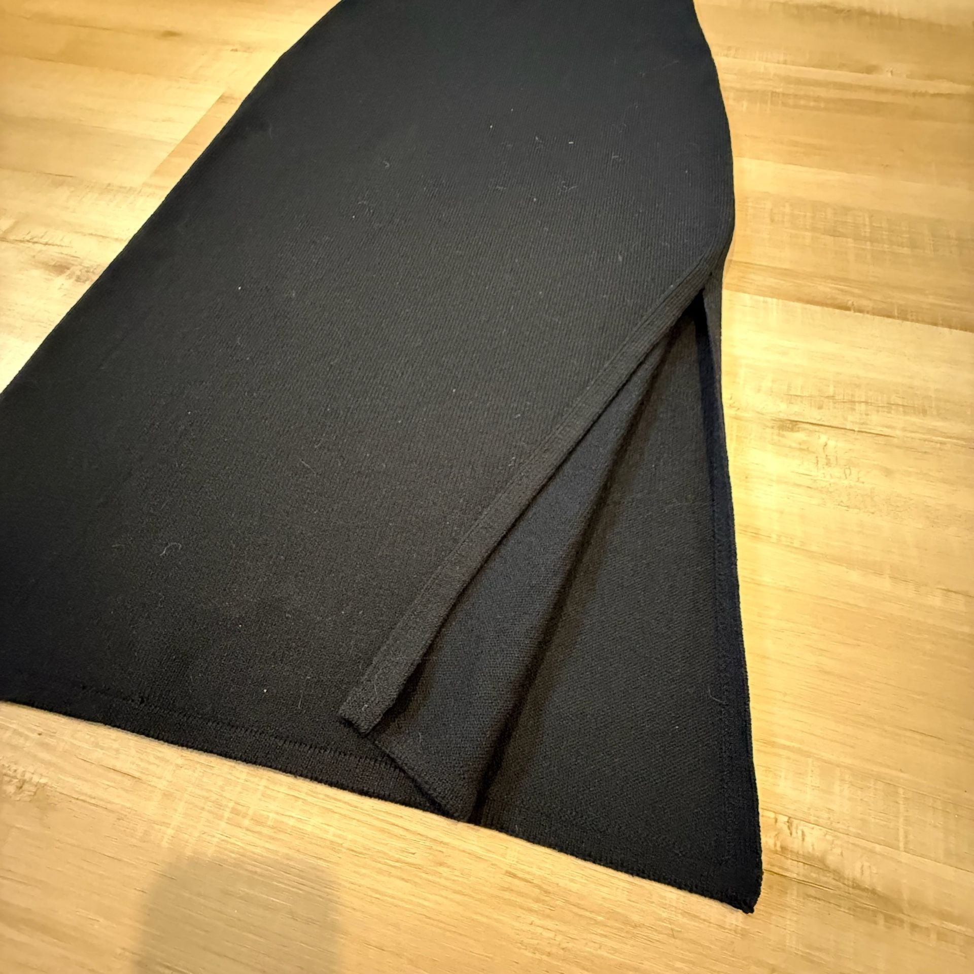 Vtg St. John Evening Black Sleeveless Knit Maxi Dress Size 6 7