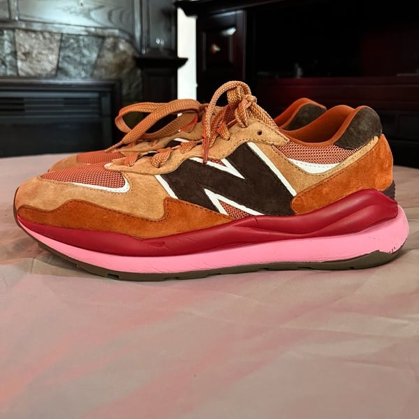 New Balance 57/40 Sneakers Orange Brown Pink