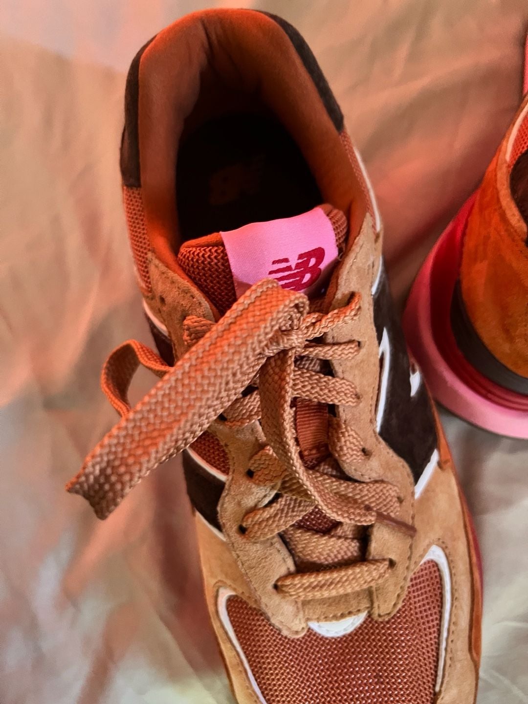 New Balance 57/40 Sneakers Orange Brown Pink 7