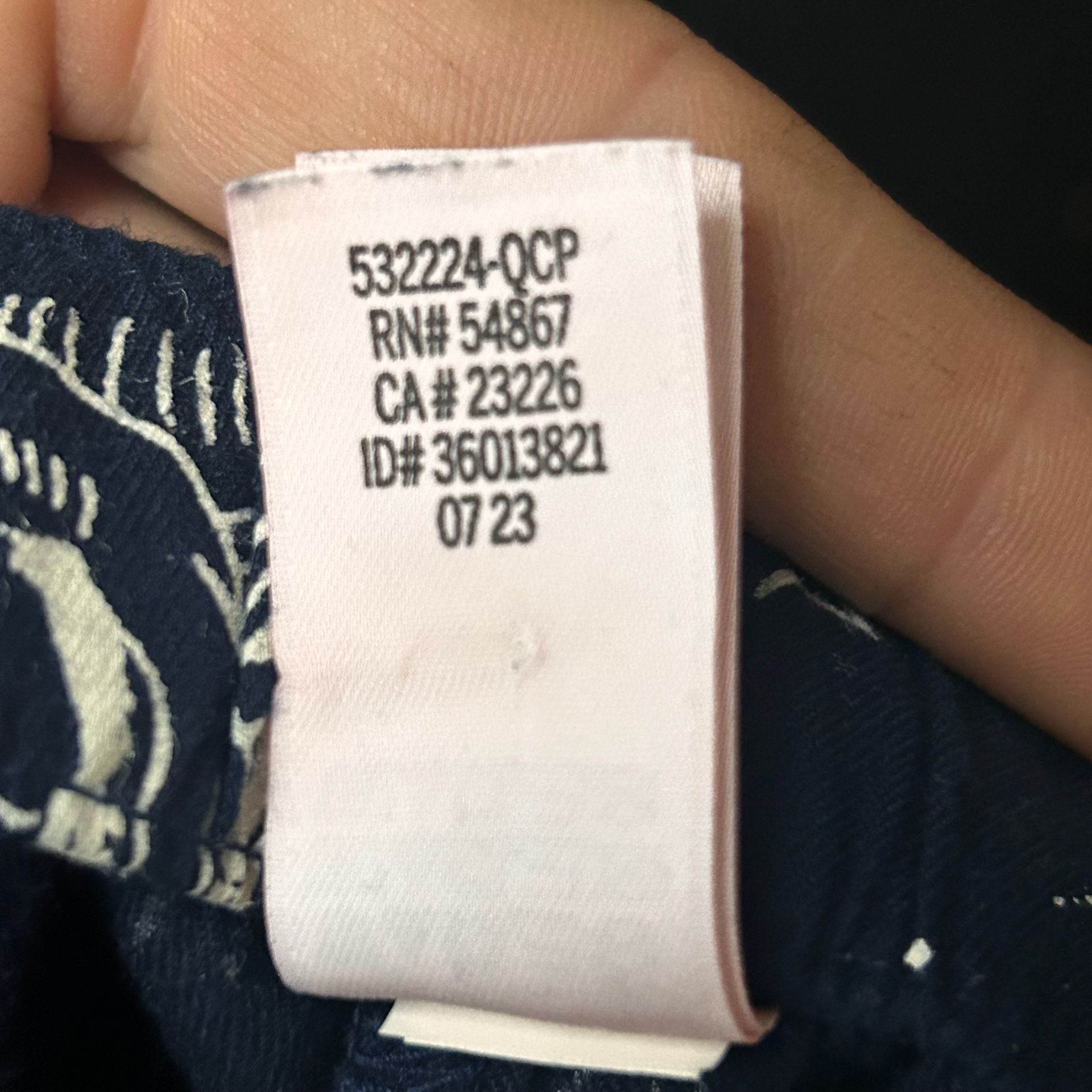 Victoria's Secret Pegasus Print Pajama Jogger Pants Navy Blue Size M 6