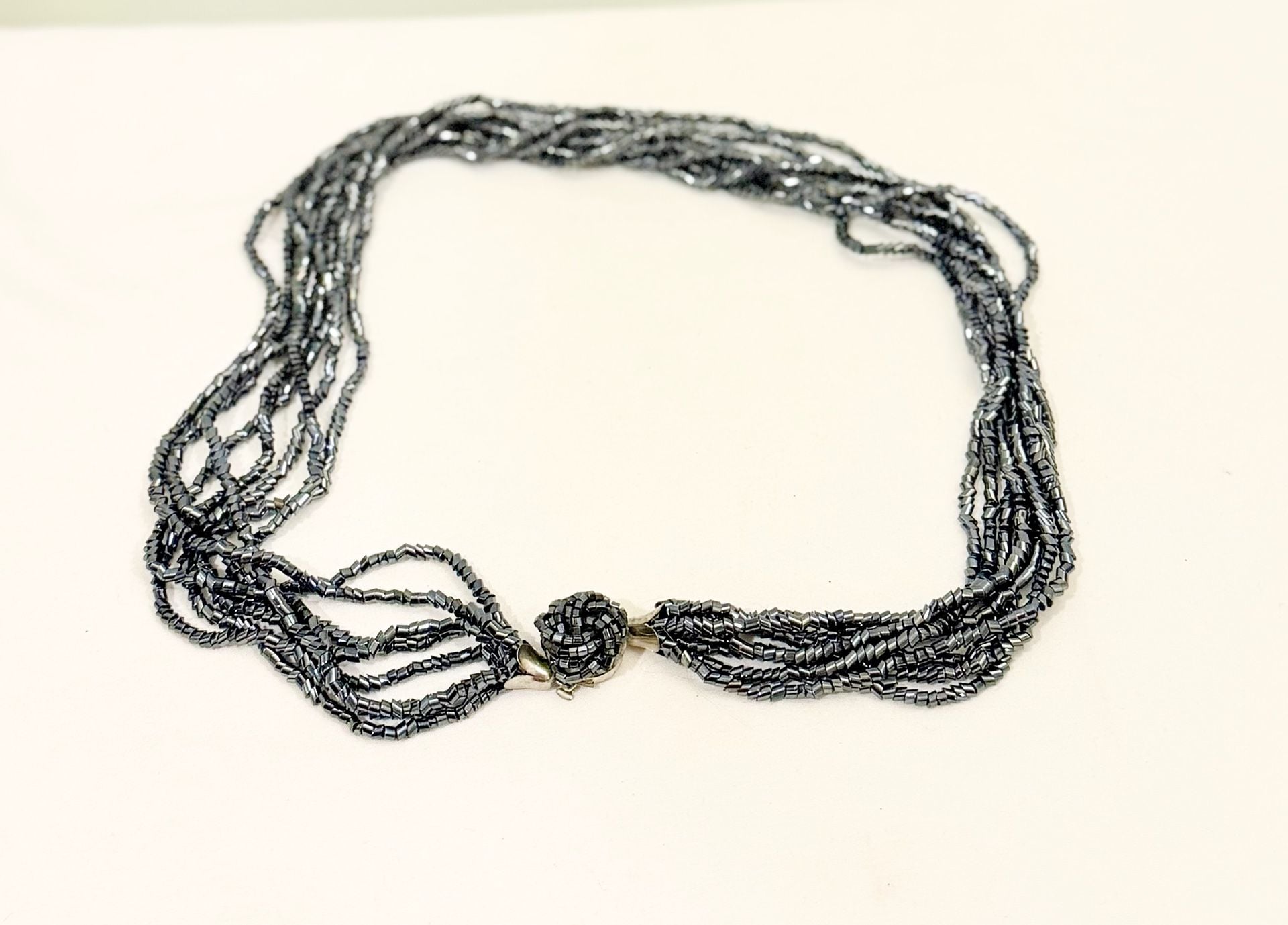 Vintage 8-Strand Seed Bead Statement Necklace 2