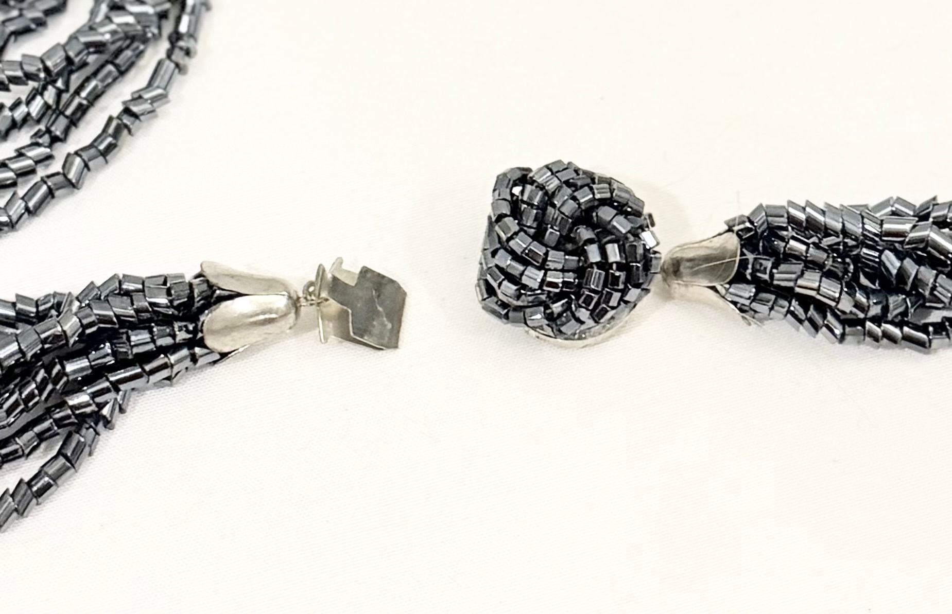 Vintage 8-Strand Seed Bead Statement Necklace 4
