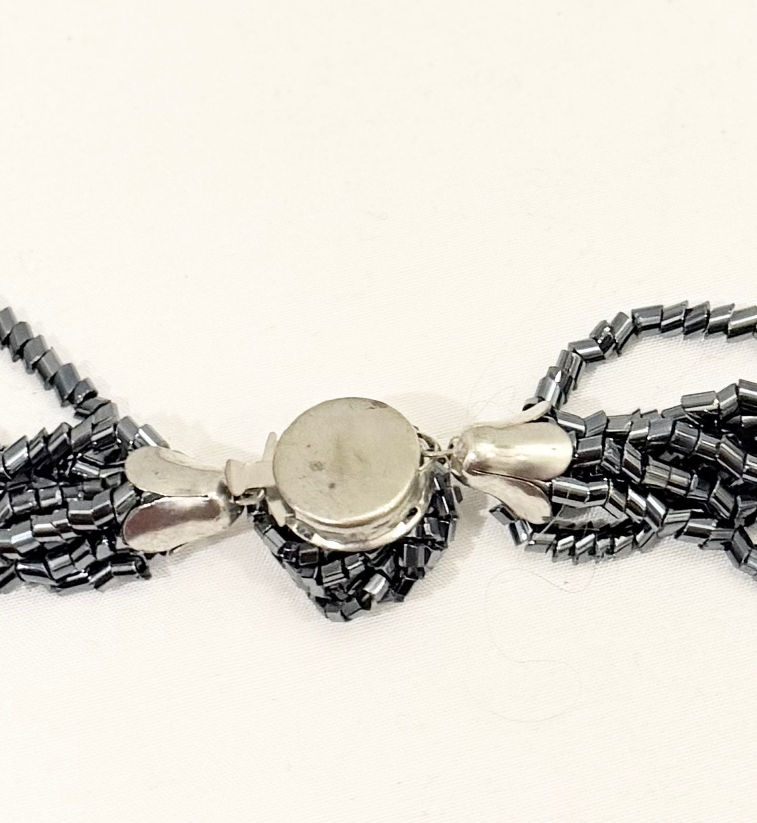 Vintage 8-Strand Seed Bead Statement Necklace 5
