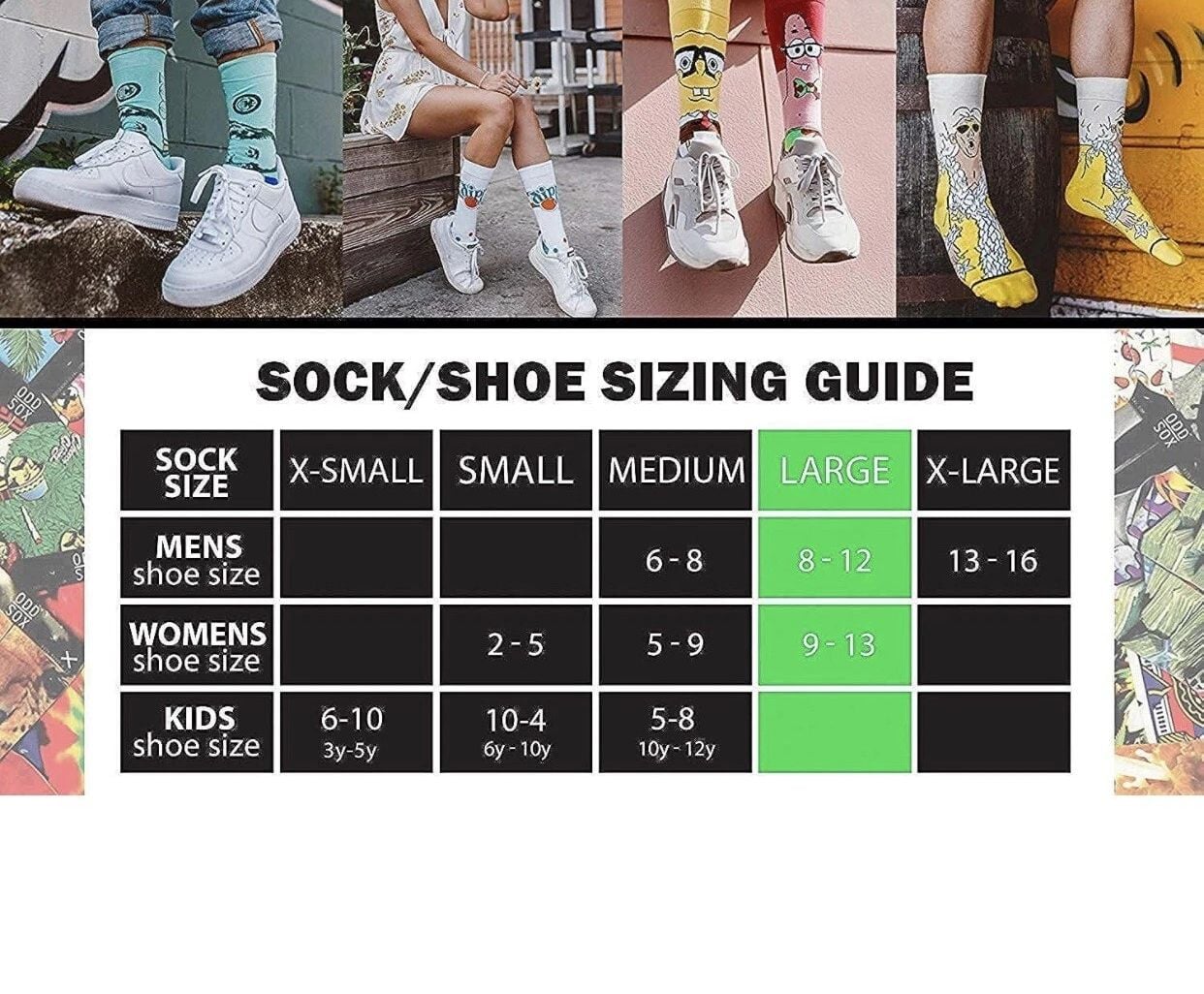 Odd Sox Cheech And Chong’s Up In Smoke Socks Large 5