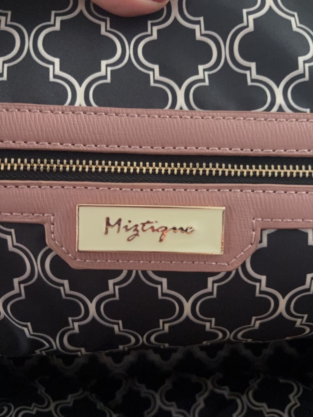 Miztique Dusty Rose Faux Leather Backpack 5