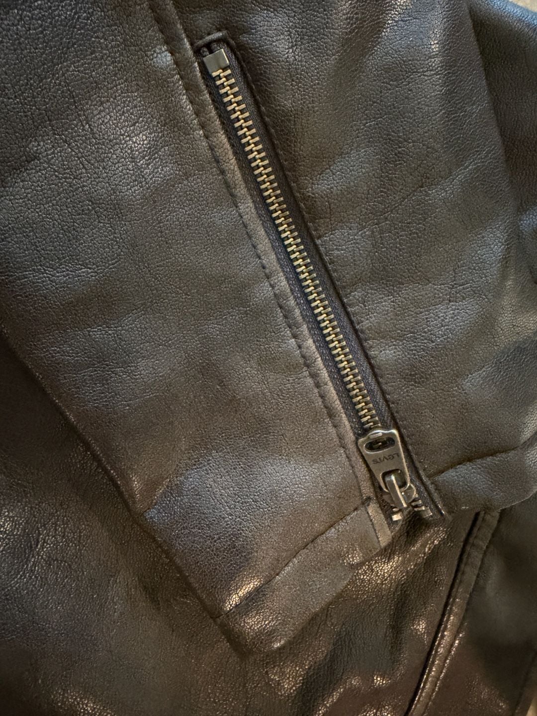 Men's Levi's® Faux-Leather Hooded Racer Jacket 6