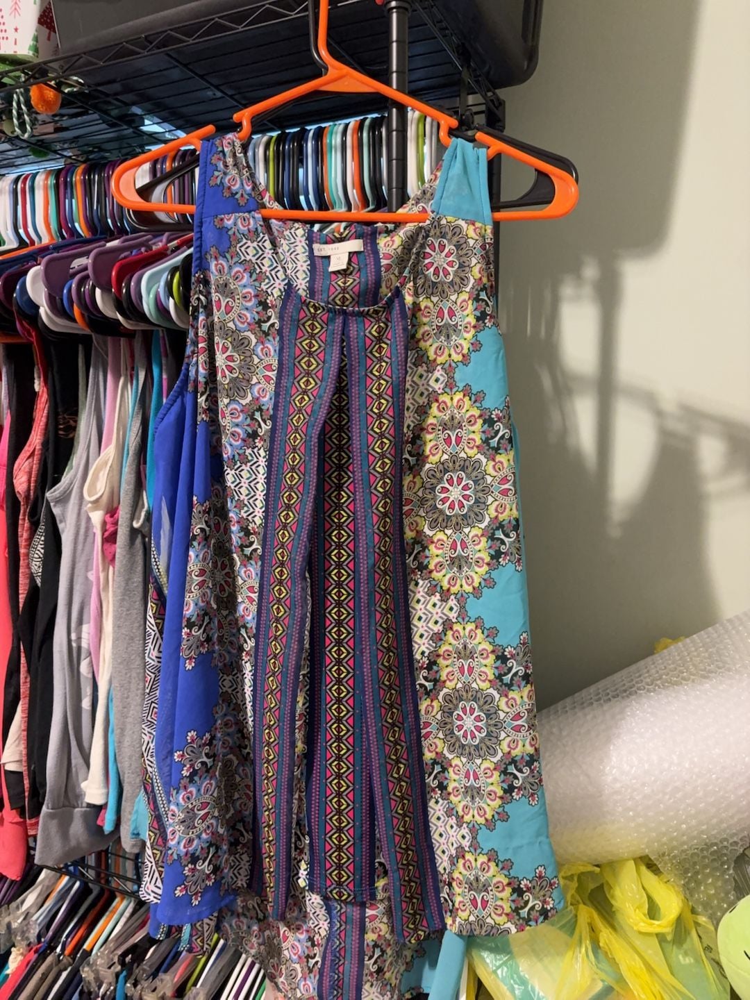 Est. 1846 Women's Sleeveless Printed Blouse Size XL 2