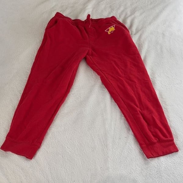Pokémon Center Pikachu Red Jogger Sweatpants Size Large