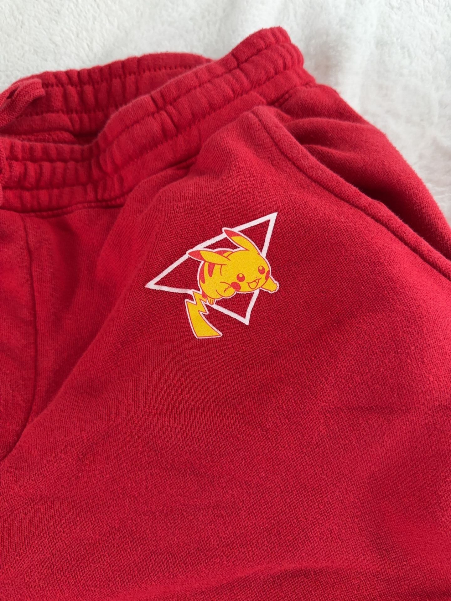 Pokémon Center Pikachu Red Jogger Sweatpants Size Large 2