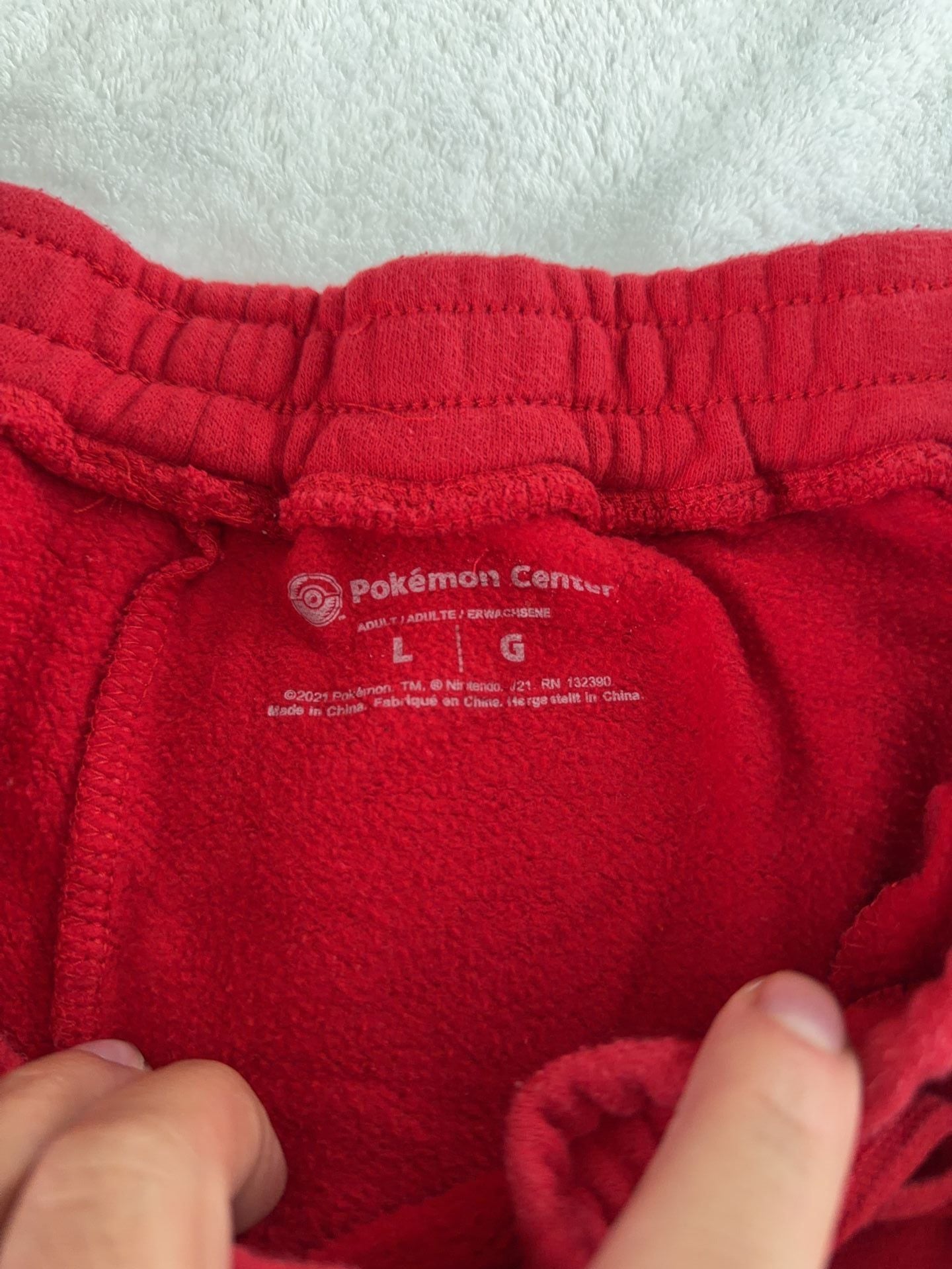 Pokémon Center Pikachu Red Jogger Sweatpants Size Large 3