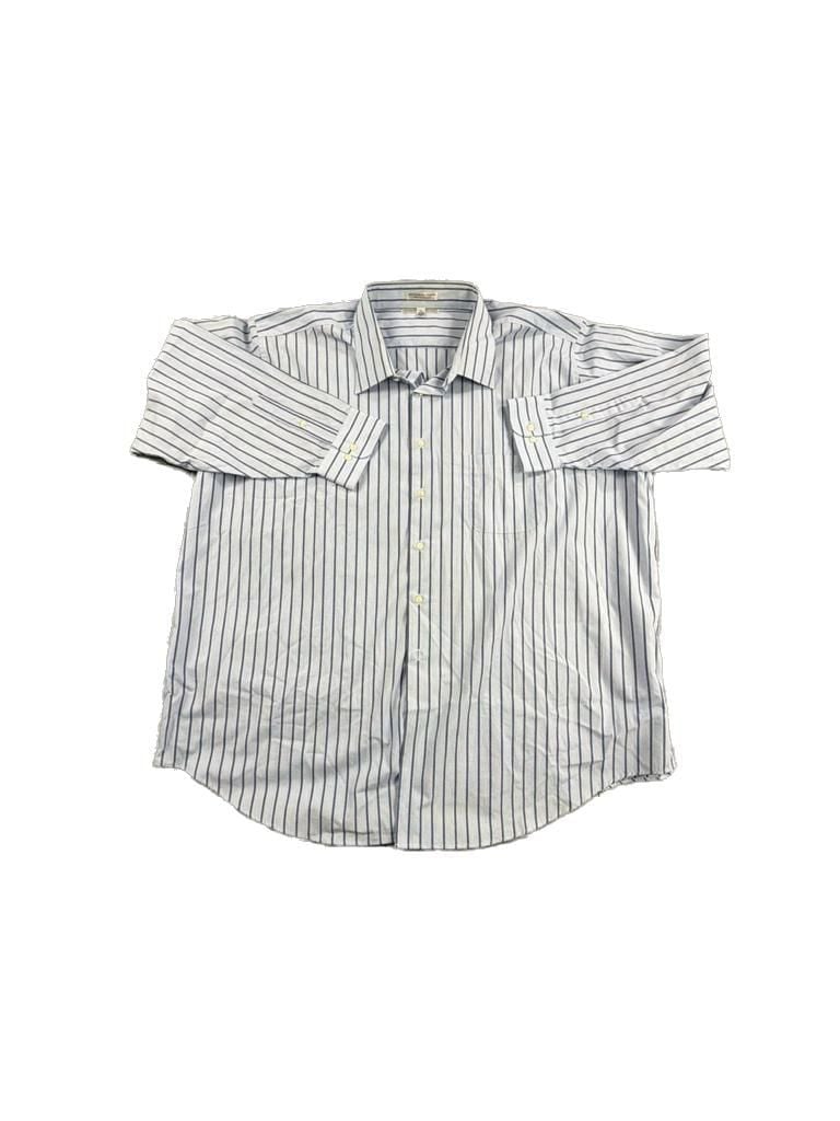 Geoffrey Beene Wrinkle Free Striped Dress Shirt Size 20 34/35 Big 1
