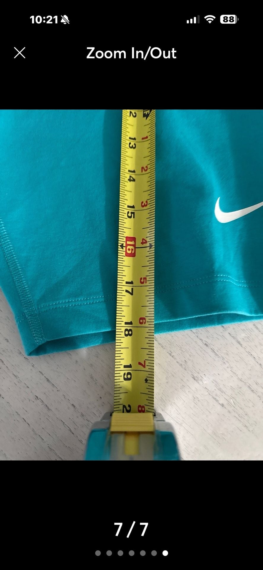 Nike Tight Fit High Rise 8" Length Bike Shorts Size M 8