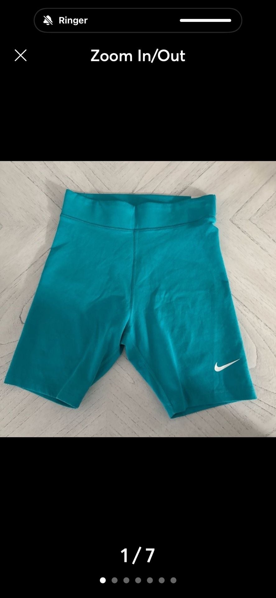Nike Tight Fit High Rise 8" Length Bike Shorts Size M 9