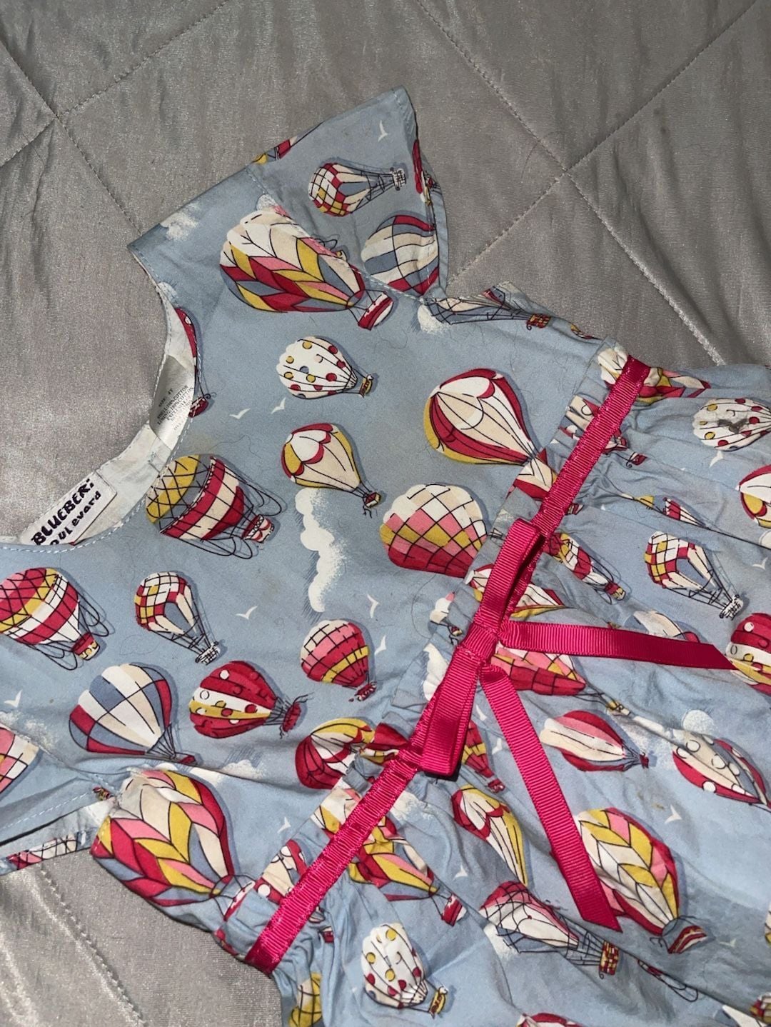 Blueberi Boulevard Hot Air Balloon Print Dress Size 4T 4