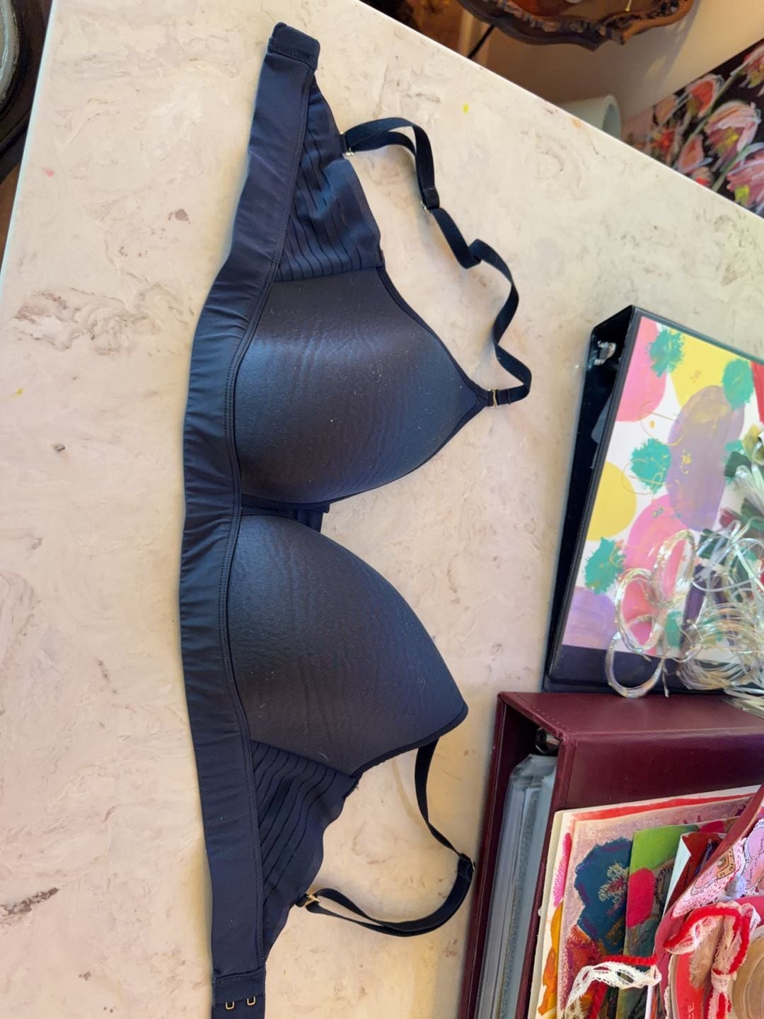 ThirdLove 24/7 Seamless Stripe Wireless Bra 32D 1