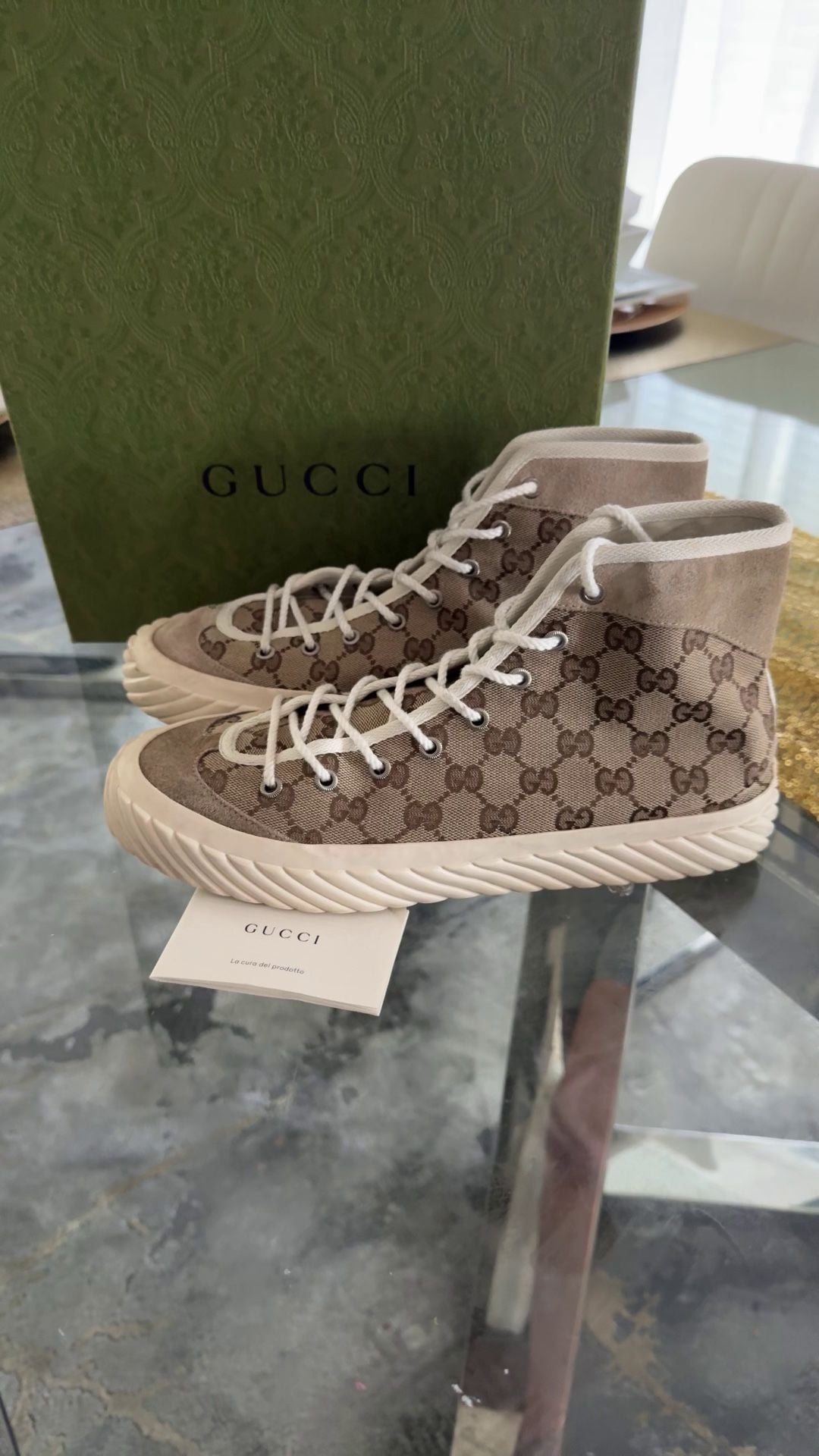 Gucci GG Supreme Canvas High-Top Sneakers 1
