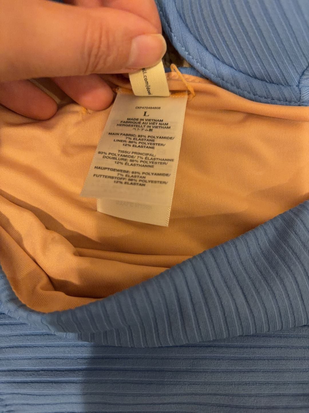 Madewell Ribbed Underwire Bikini Set Size M 3
