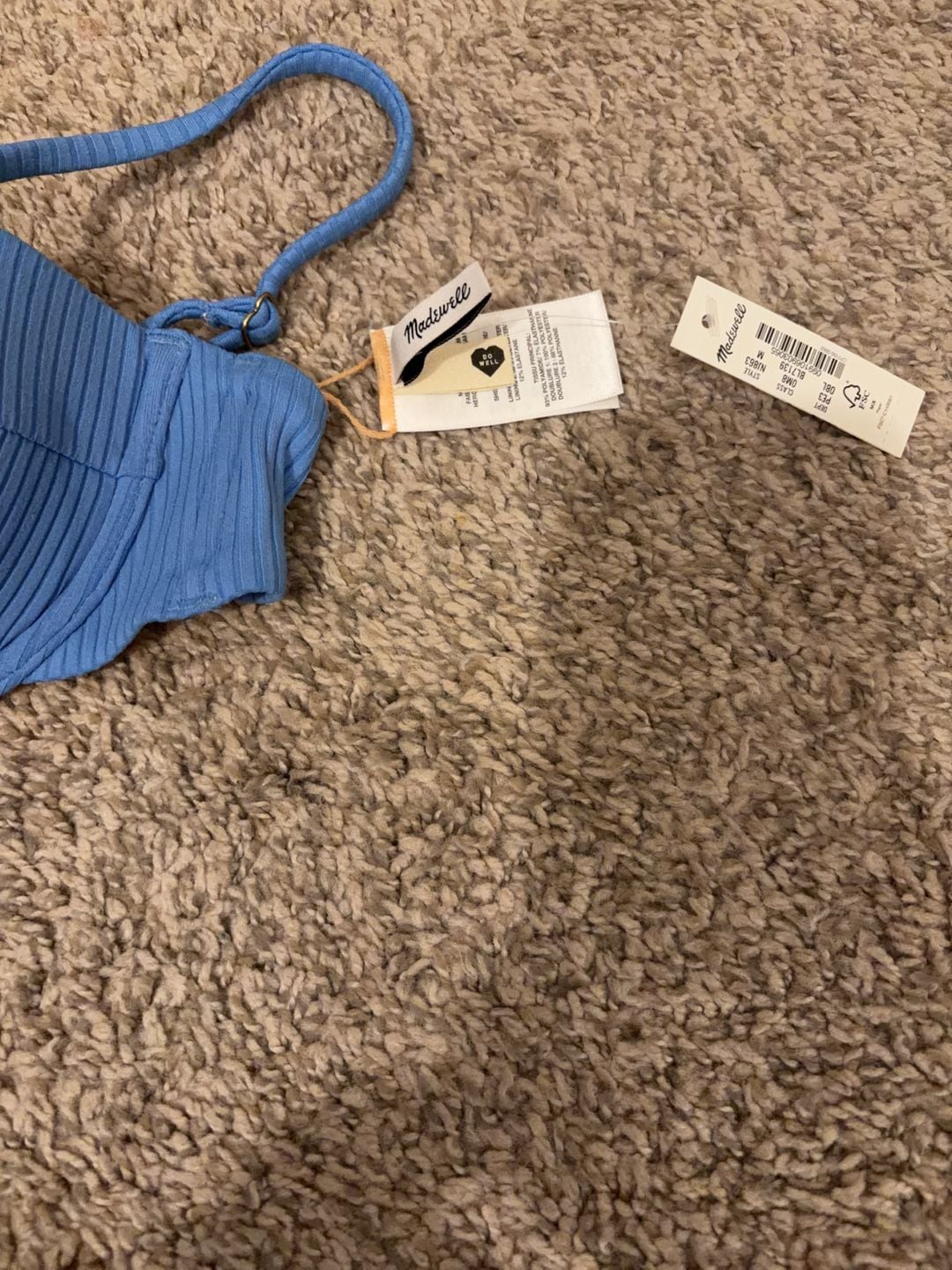 Madewell Ribbed Underwire Bikini Set Size M 5