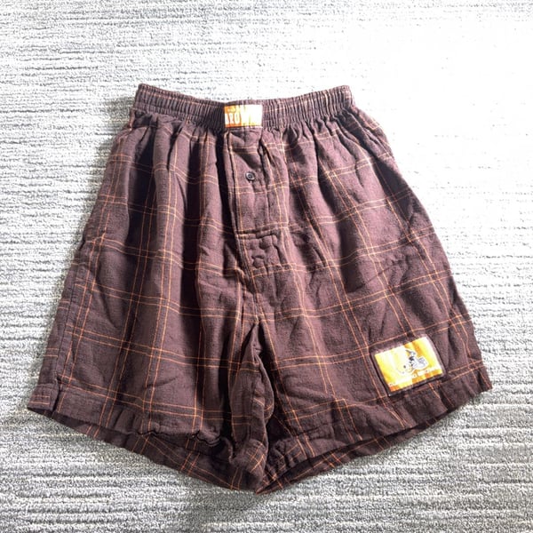 Cleveland Browns NFL Plaid Flannel Boxer Shorts Size Small