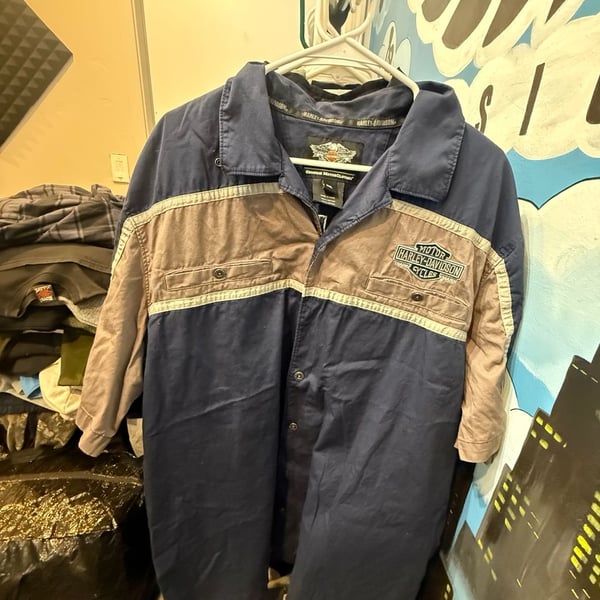 Harley-Davidson Genuine MotorClothes Short Sleeve Button-Down Shirt 2XL
