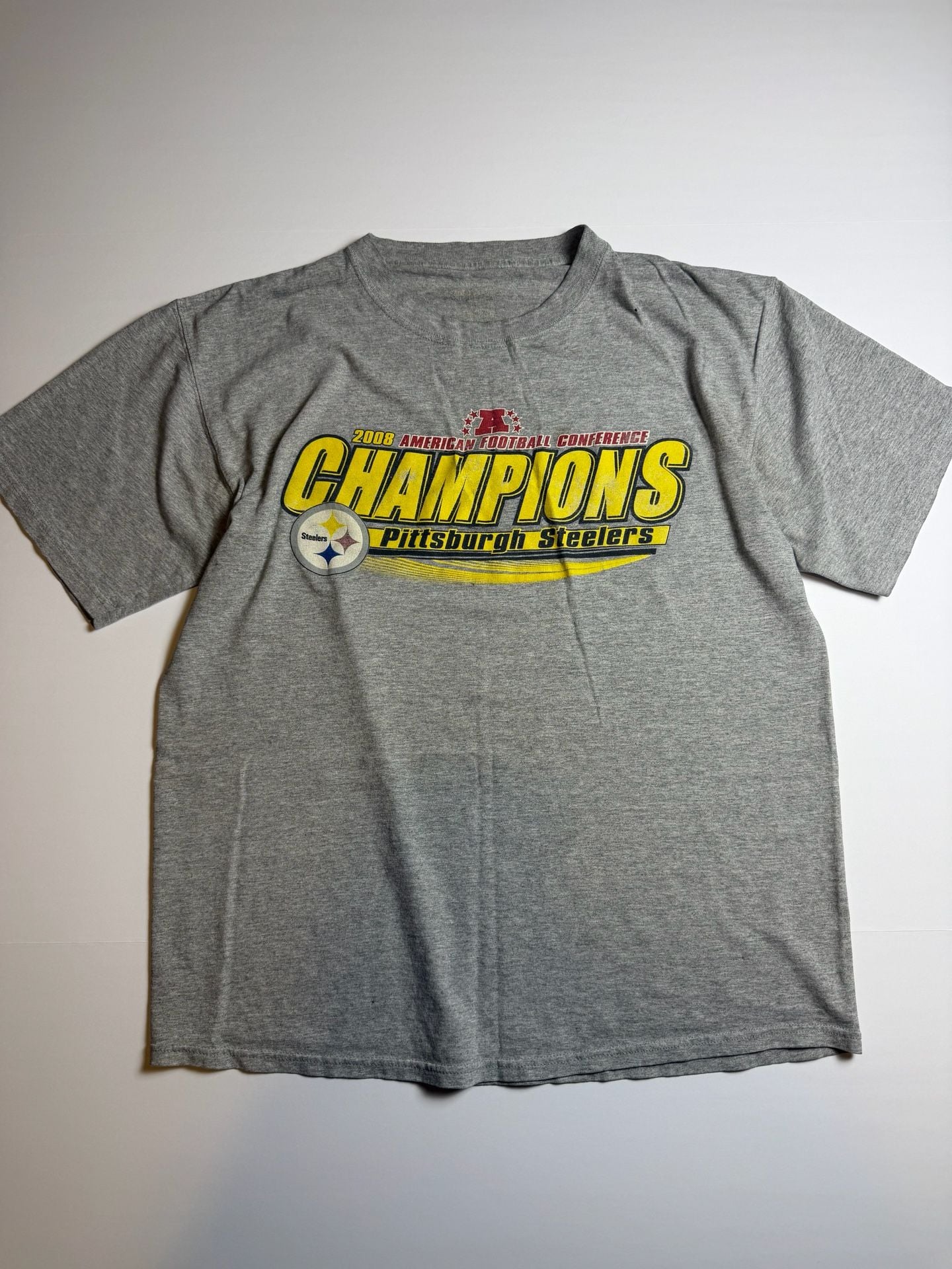 Vintage 2008 Pittsburgh Steelers AFC Champions T-Shirt 2