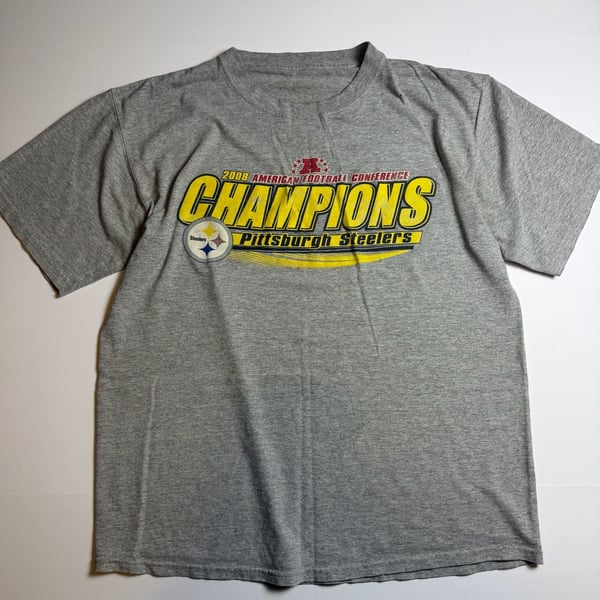 Vintage 2008 Pittsburgh Steelers AFC Champions T-Shirt