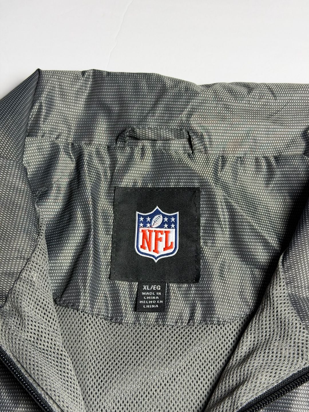 NFL Pittsburgh Steelers Quarter Zip Windbreaker Jacket Gray Size XL 5
