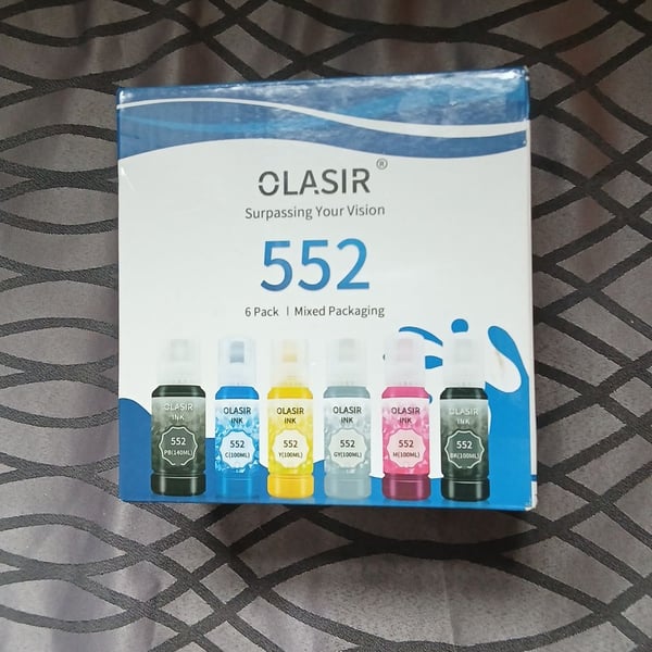 Olasir 552 Compatible Ink Refill 6-Pack for Epson ET-8500 ET-8550