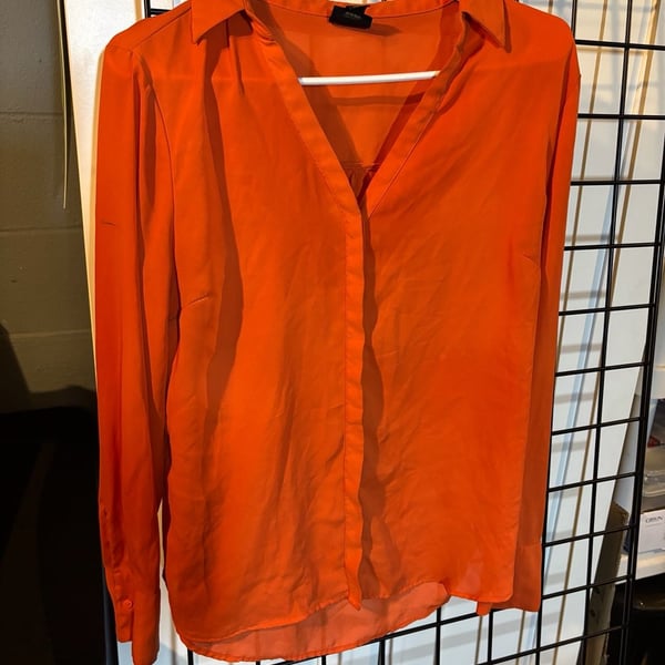 Worthington Button Up Office Attire Work Shirt Blouse D45
