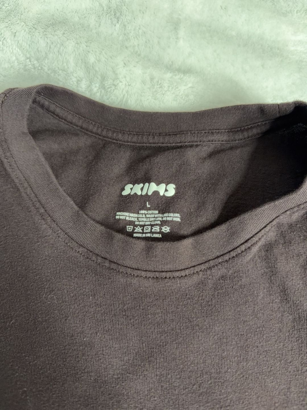 SKIMS Cotton Jersey T-Shirt Brown Size L 4