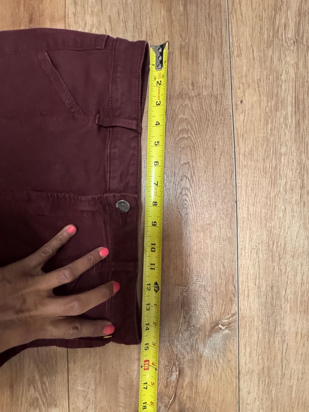 Minimalist, classic style, chic Pistola Burgundy Skinny Jeans Sz 29 6