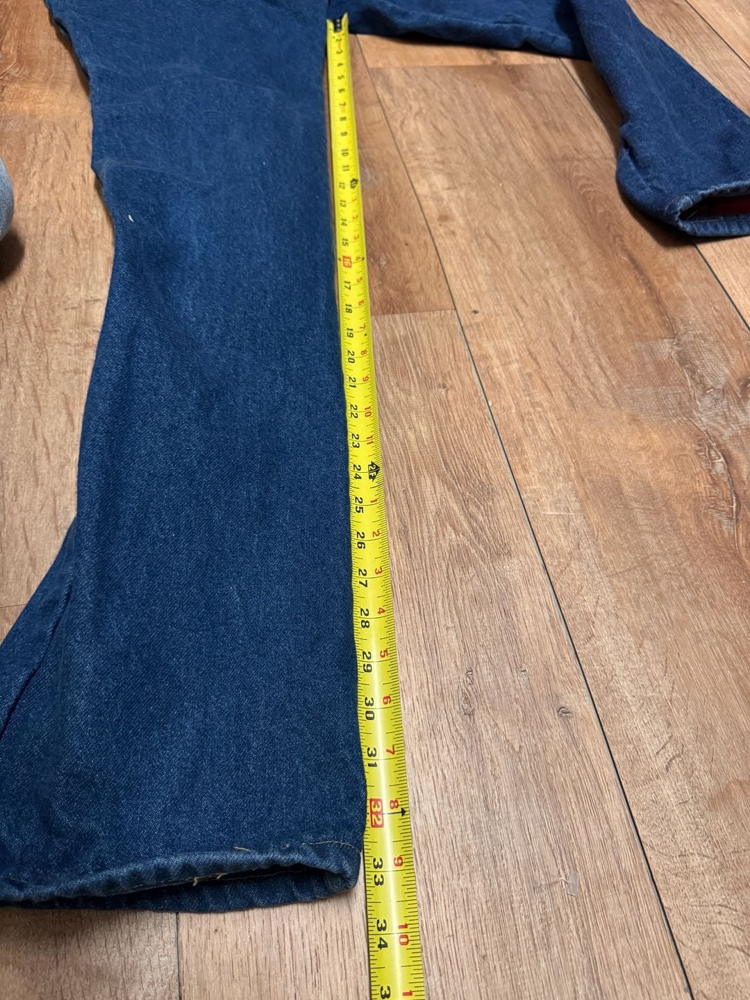 Vintage L.L. Bean Women's Plaid Flannel Lined Denim Jeans Size 14 OBO 9