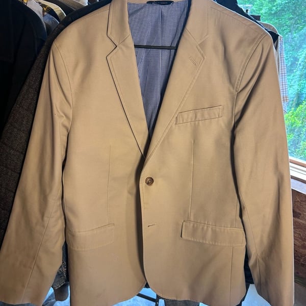 Banana Republic Non-Iron Tailored Fit Blazer Tan Size 42R