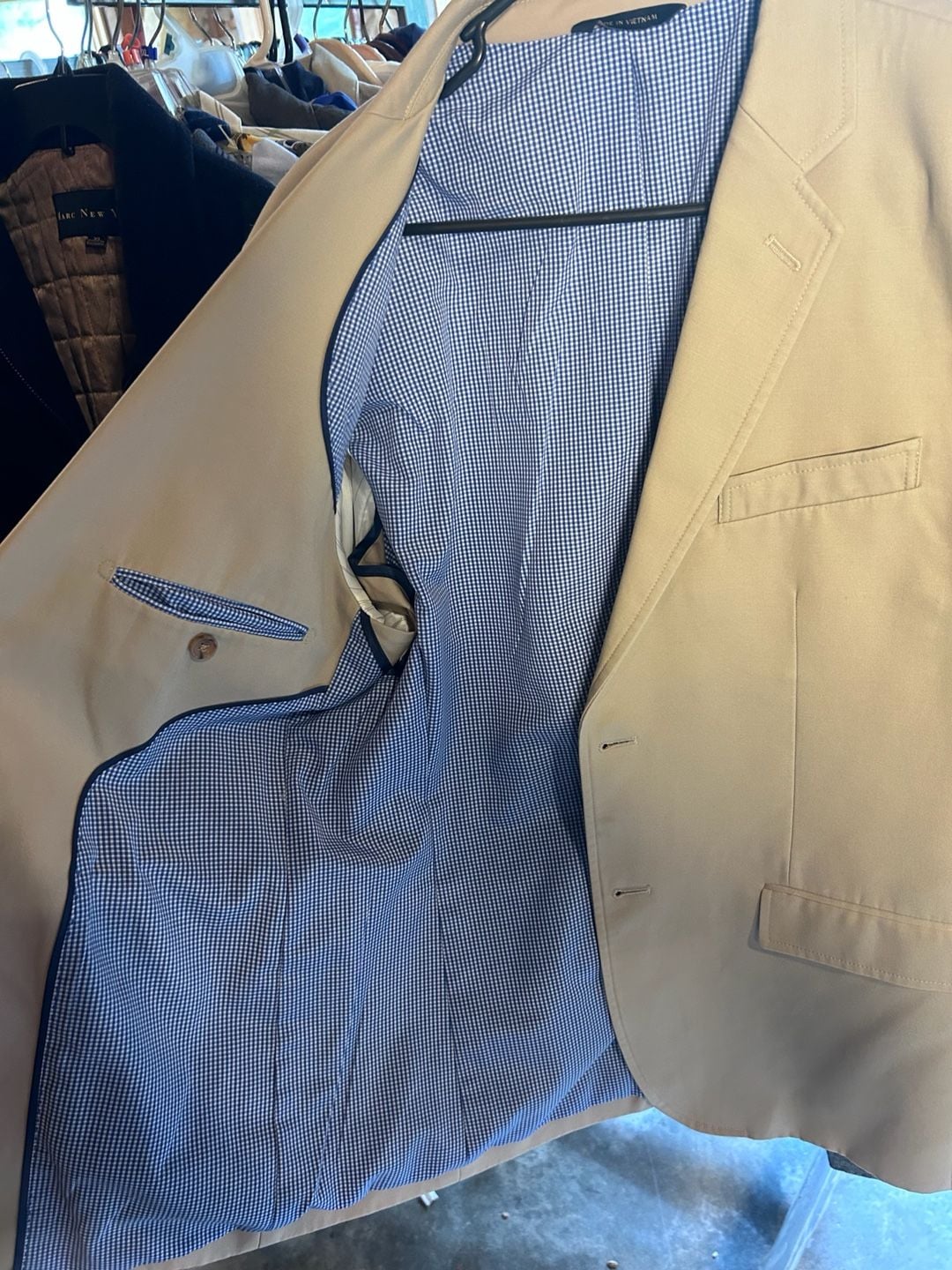 Banana Republic Non-Iron Tailored Fit Blazer Tan Size 42R 4