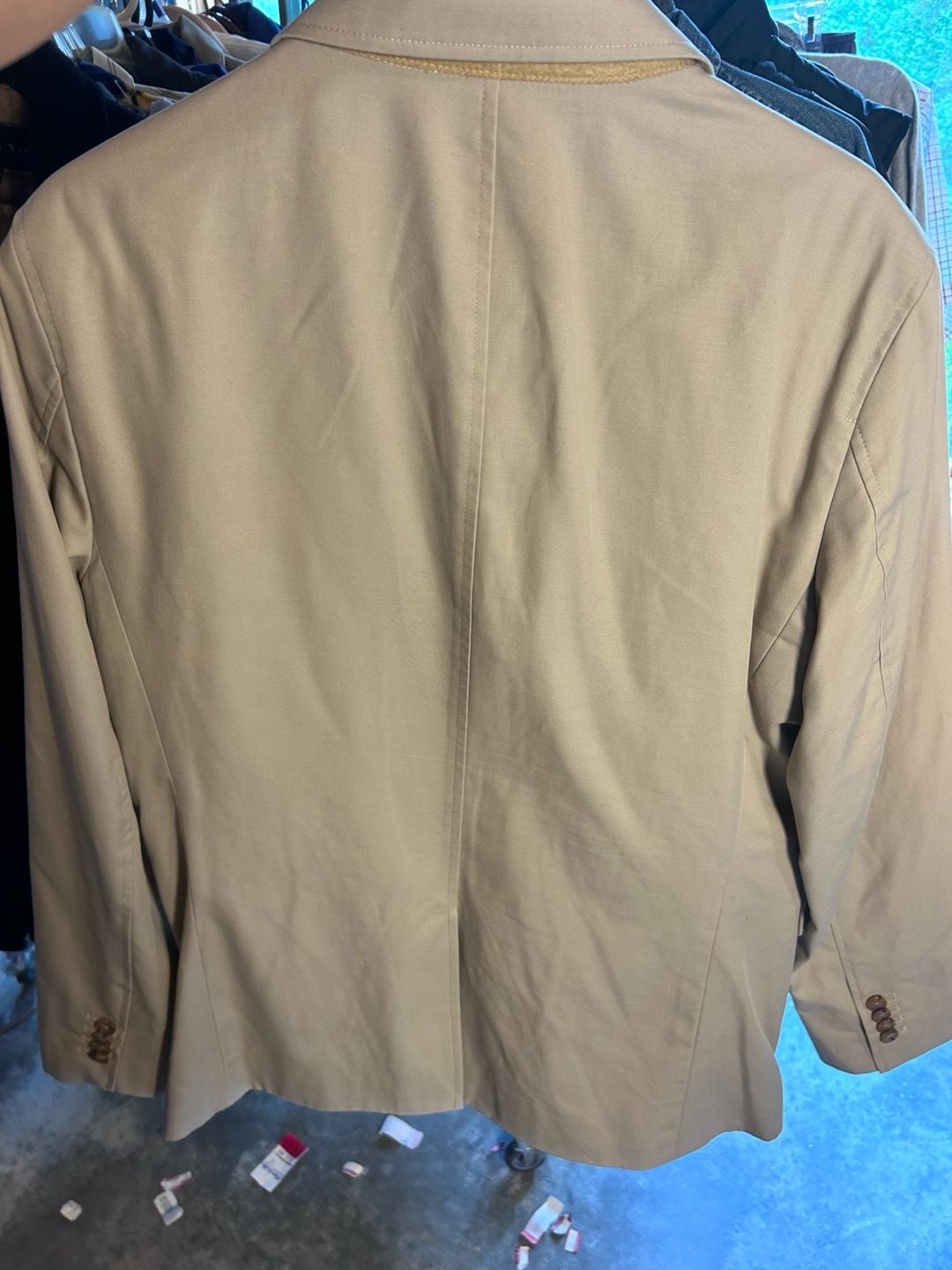 Banana Republic Non-Iron Tailored Fit Blazer Tan Size 42R 5