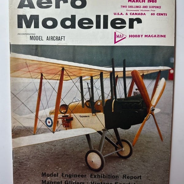 Aero Modeller Magazine March 1968 Vintage Hobby Publication