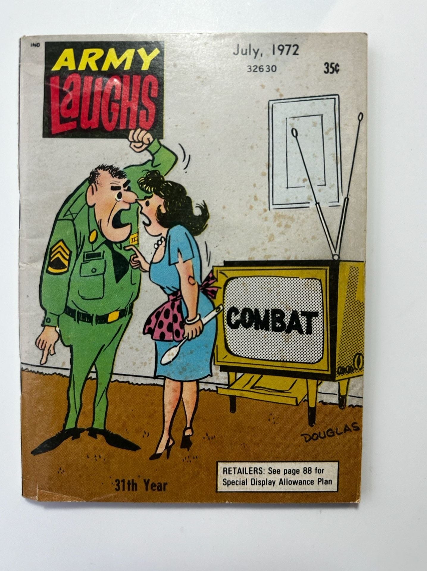 Army Laughs Magazine July 1972 Vintage Comic 1