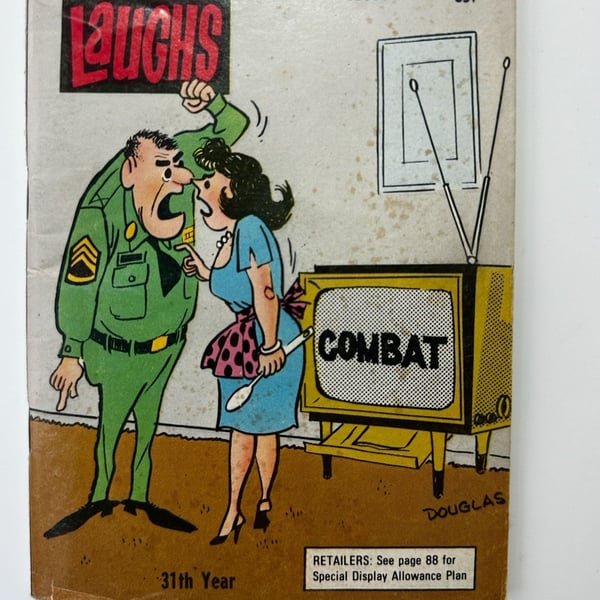 Army Laughs Magazine July 1972 Vintage Comic
