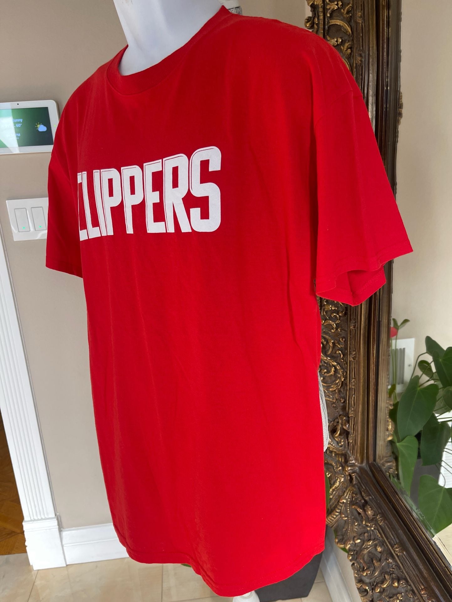 Gildan Clippers T-shirt XL Red Clippers Logo For Men 3