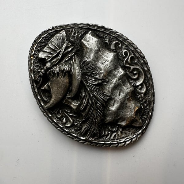 EMI 2006 BB670 Native American Indian Chief Belt Buckle