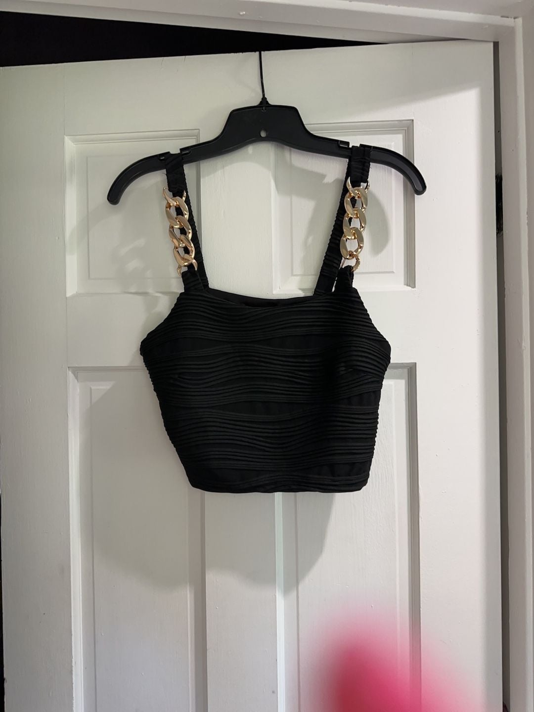 BAE Chain Detail Textured Crop Cami Top for Sale Australia 1