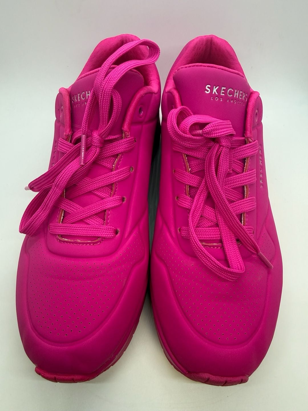 Skechers Women's Size 9 Uno Night Shades Air-Cooled Sneakers Hot Pink Wide Fit 6