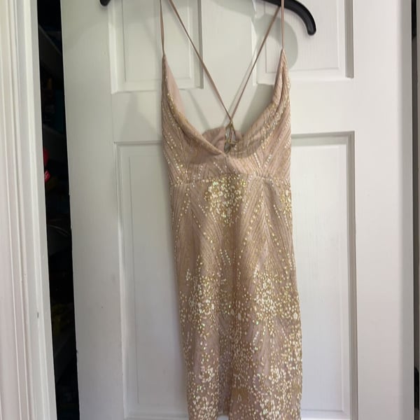 Reaching Out Maxi Dress Gold