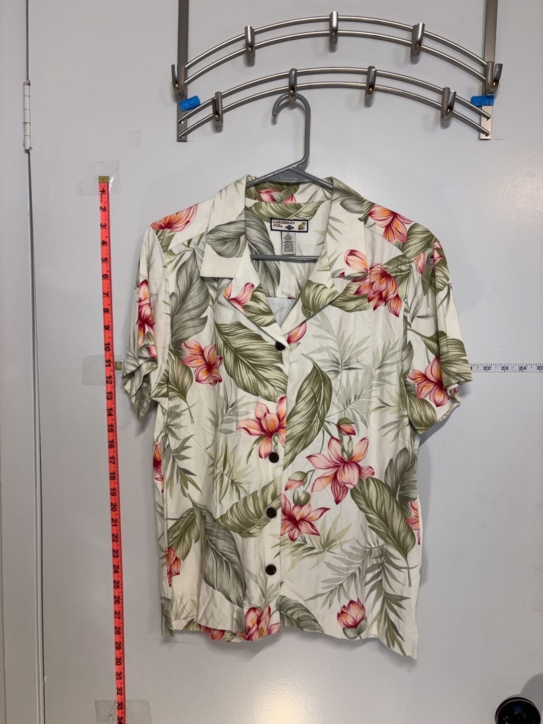 P1: Waterman Tropical Dream Shirt - Sterling Blue pink flowers 2