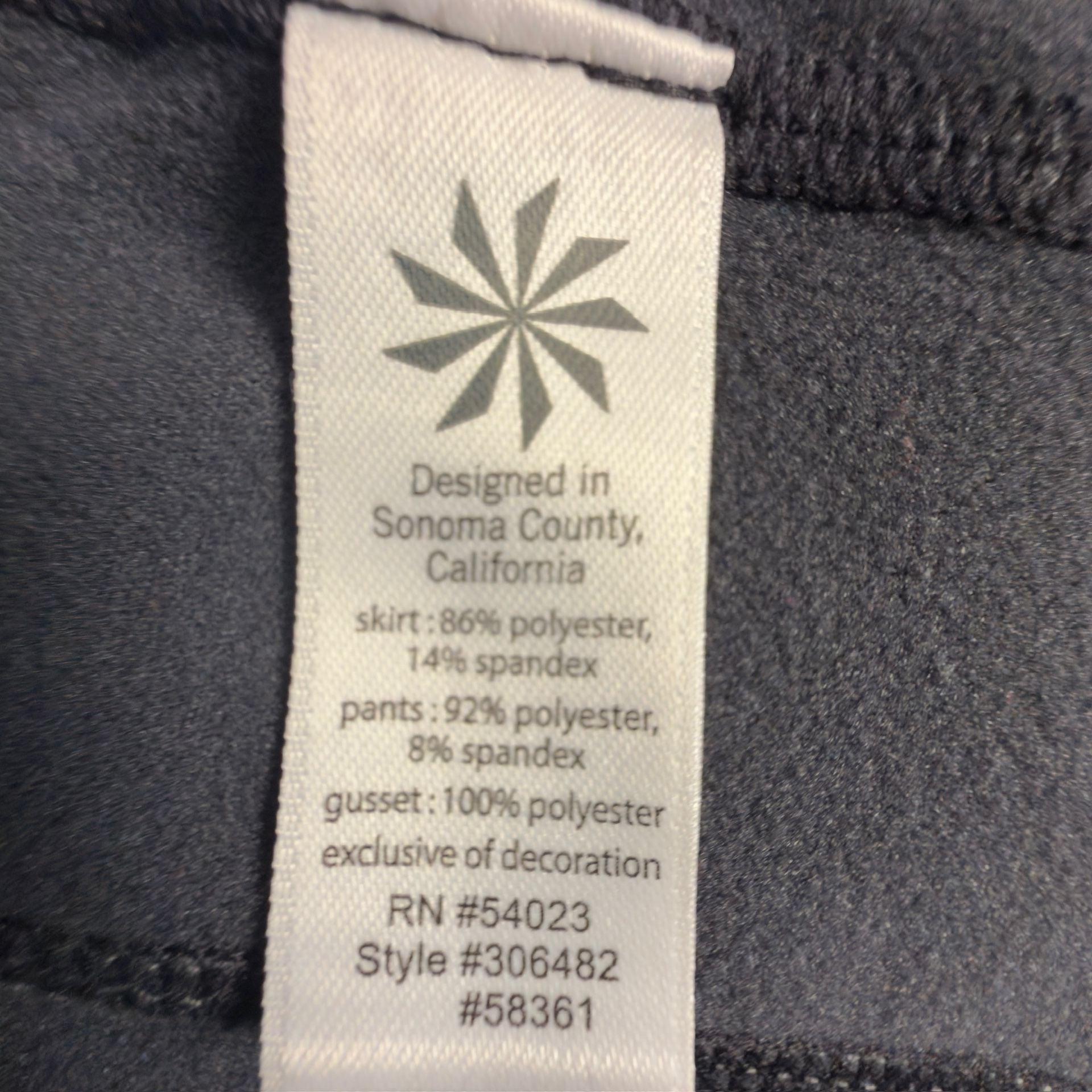 Athleta 2-In-1 Skirt Leggings In Black and Gray Size Small 5