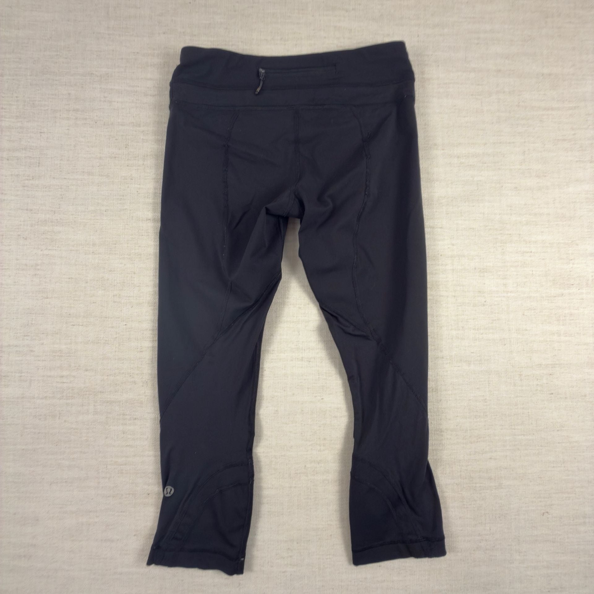 Lululemon Women's High Rise Crop Leggings 23” Black Size 6 EUC 5