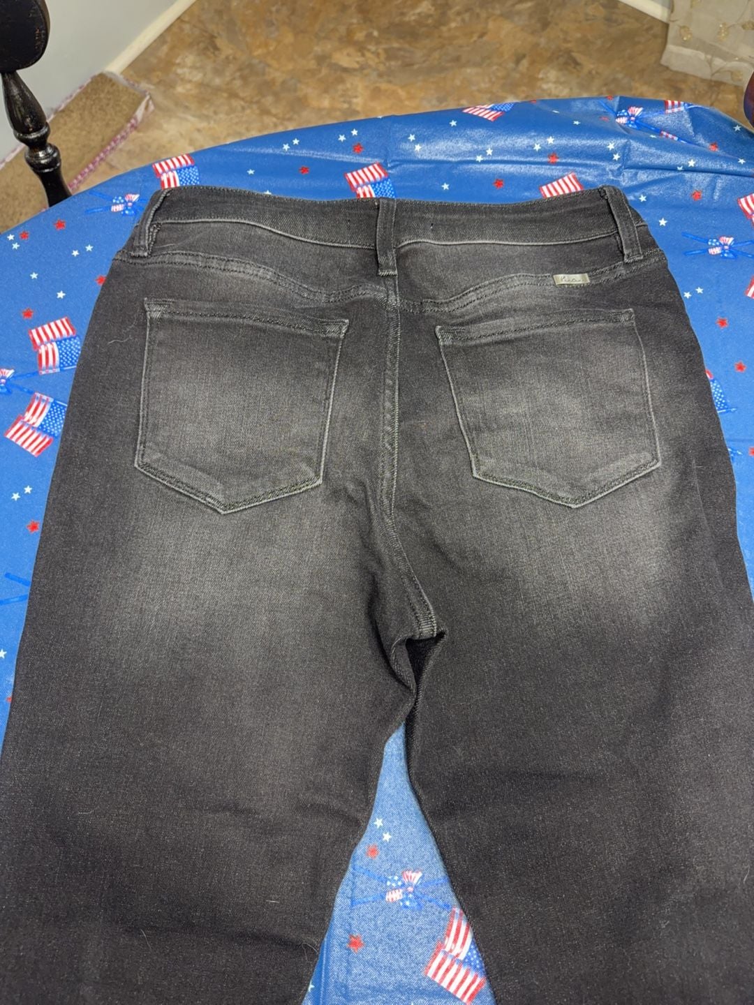 KanCan Exclusively for  Black Frayed Hem Flare Jeans  9