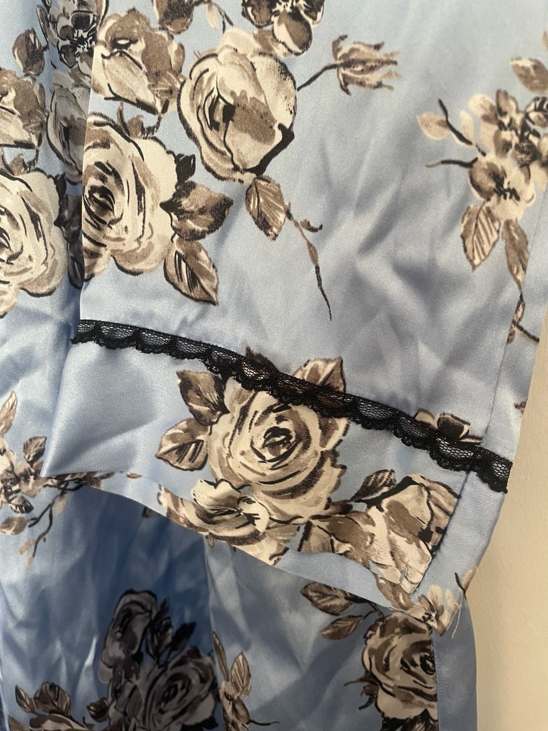 Apt. 9 Intimates Floral Satin Robe Size S 2