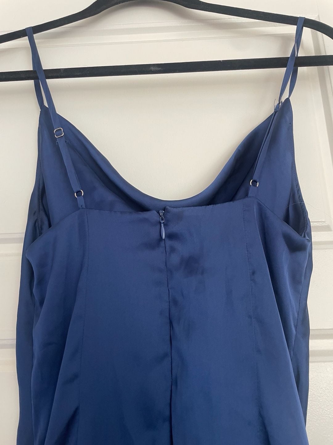 Altar'd State Blue Satin Cowl Neck Mini Dress Size XS 2